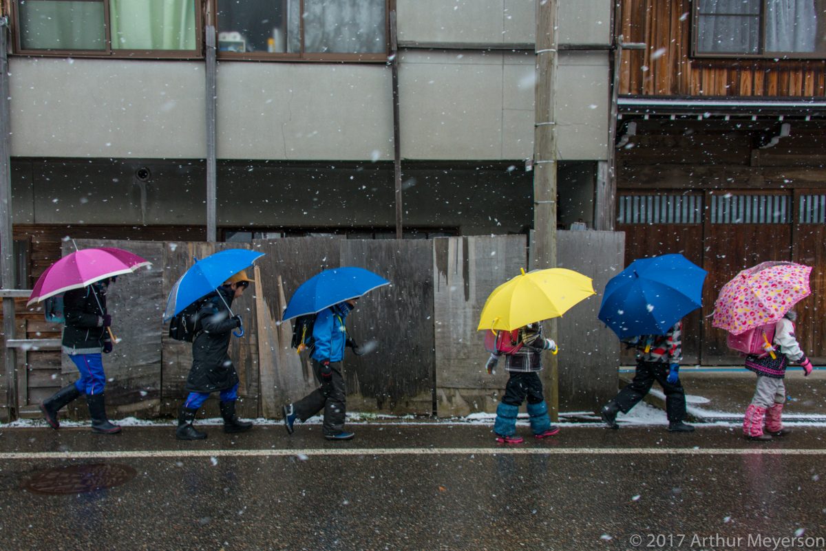 Off to School, Shirakawago