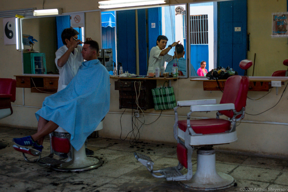 Barber Shop Reflection