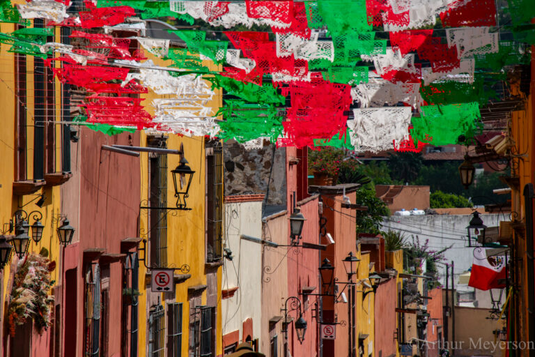 Street View With Flags